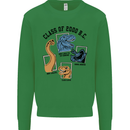 Class of 2000 BC Funny Dinosaur T-Rex Kids Sweatshirt Jumper Irish Green