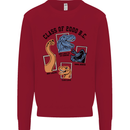 Class of 2000 BC Funny Dinosaur T-Rex Kids Sweatshirt Jumper Red