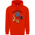 Class of 2000 BC Funny Dinosaur T-Rex Mens 80% Cotton Hoodie Bright Red