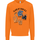 Class of 2000 BC Funny Dinosaur T-Rex Mens Sweatshirt Jumper Orange