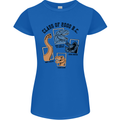 Class of 2000 BC Funny Dinosaur T-Rex Womens Petite Cut T-Shirt Royal Blue