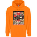 Classic Hotrod Vintage Iron Hot Rod Dragster Childrens Kids Hoodie Orange
