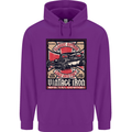 Classic Hotrod Vintage Iron Hot Rod Dragster Childrens Kids Hoodie Purple