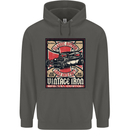 Classic Hotrod Vintage Iron Hot Rod Dragster Childrens Kids Hoodie Storm Grey