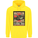 Classic Hotrod Vintage Iron Hot Rod Dragster Childrens Kids Hoodie Yellow