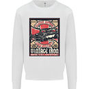 Classic Hotrod Vintage Iron Hot Rod Dragster Kids Sweatshirt Jumper White