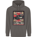 Classic Hotrod Vintage Iron Hot Rod Dragster Mens 80% Cotton Hoodie Charcoal