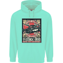 Classic Hotrod Vintage Iron Hot Rod Dragster Mens 80% Cotton Hoodie Peppermint