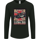 Classic Hotrod Vintage Iron Hot Rod Dragster Mens Long Sleeve T-Shirt Black
