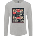 Classic Hotrod Vintage Iron Hot Rod Dragster Mens Long Sleeve T-Shirt Sports Grey