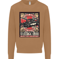Classic Hotrod Vintage Iron Hot Rod Dragster Mens Sweatshirt Jumper Caramel Latte
