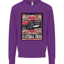 Classic Hotrod Vintage Iron Hot Rod Dragster Mens Sweatshirt Jumper Purple
