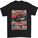 Classic Hotrod Vintage Iron Hot Rod Dragster Mens T-Shirt Cotton Gildan Black