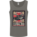 Classic Hotrod Vintage Iron Hot Rod Dragster Mens Vest Tank Top Charcoal