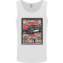 Classic Hotrod Vintage Iron Hot Rod Dragster Mens Vest Tank Top White