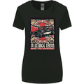 Classic Hotrod Vintage Iron Hot Rod Dragster Womens Wider Cut T-Shirt Black