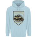 Classic Wheel Motorcycle Motorbike Biker Childrens Kids Hoodie Light Blue
