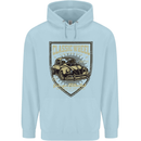 Classic Wheel Motorcycle Motorbike Biker Childrens Kids Hoodie Light Blue