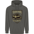 Classic Wheel Motorcycle Motorbike Biker Childrens Kids Hoodie Storm Grey