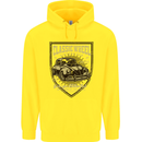 Classic Wheel Motorcycle Motorbike Biker Childrens Kids Hoodie Yellow