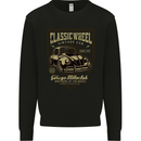Classic Wheel Motorcycle Motorbike Biker Kids Sweatshirt Jumper Black