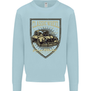 Classic Wheel Motorcycle Motorbike Biker Kids Sweatshirt Jumper Light Blue