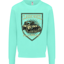 Classic Wheel Motorcycle Motorbike Biker Kids Sweatshirt Jumper Peppermint