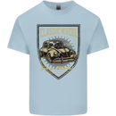 Classic Wheel Motorcycle Motorbike Biker Kids T-Shirt Childrens Light Blue