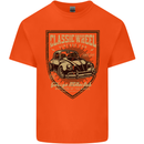 Classic Wheel Motorcycle Motorbike Biker Kids T-Shirt Childrens Orange