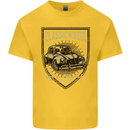 Classic Wheel Motorcycle Motorbike Biker Kids T-Shirt Childrens Yellow