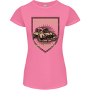 Classic Wheel Motorcycle Motorbike Biker Womens Petite Cut T-Shirt Azalea