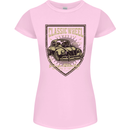 Classic Wheel Motorcycle Motorbike Biker Womens Petite Cut T-Shirt Light Pink