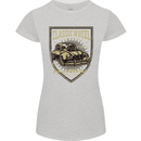 Classic Wheel Motorcycle Motorbike Biker Womens Petite Cut T-Shirt Sports Grey