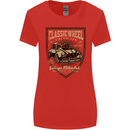 Classic Wheel Motorcycle Motorbike Biker Womens Wider Cut T-Shirt Red