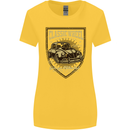 Classic Wheel Motorcycle Motorbike Biker Womens Wider Cut T-Shirt Yellow