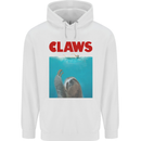 Claws Funny Sloth Parody Childrens Kids Hoodie White
