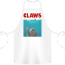 Claws Funny Sloth Parody Cotton Apron 100% Organic White