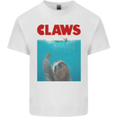 Claws Funny Sloth Parody Kids T-Shirt Childrens White