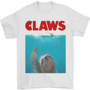 Claws Funny Sloth Parody Mens T-Shirt Cotton Gildan White