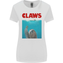 Claws Funny Sloth Parody Womens Wider Cut T-Shirt White