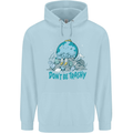 Climate Change Dont Be Trashy Environment Childrens Kids Hoodie Light Blue