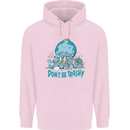 Climate Change Dont Be Trashy Environment Childrens Kids Hoodie Light Pink