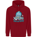Climate Change Dont Be Trashy Environment Childrens Kids Hoodie Red