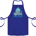 Climate Change Dont Be Trashy Environment Cotton Apron 100% Organic Royal Blue