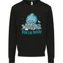 Climate Change Dont Be Trashy Environment Kids Sweatshirt Jumper Black