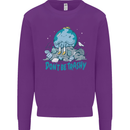 Climate Change Dont Be Trashy Environment Kids Sweatshirt Jumper Purple