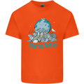 Climate Change Dont Be Trashy Environment Kids T-Shirt Childrens Orange