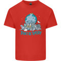 Climate Change Dont Be Trashy Environment Kids T-Shirt Childrens Red