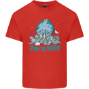 Climate Change Dont Be Trashy Environment Kids T-Shirt Childrens Red