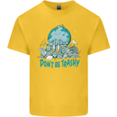 Climate Change Dont Be Trashy Environment Kids T-Shirt Childrens Yellow